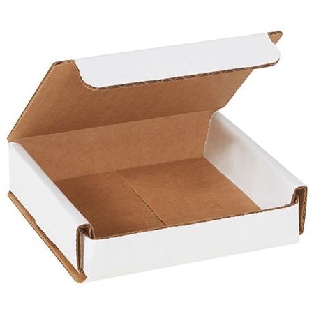 Bsc Preferred 4 x 4 x 1'' White Corrugated Mailers, 50PK BUY00025438